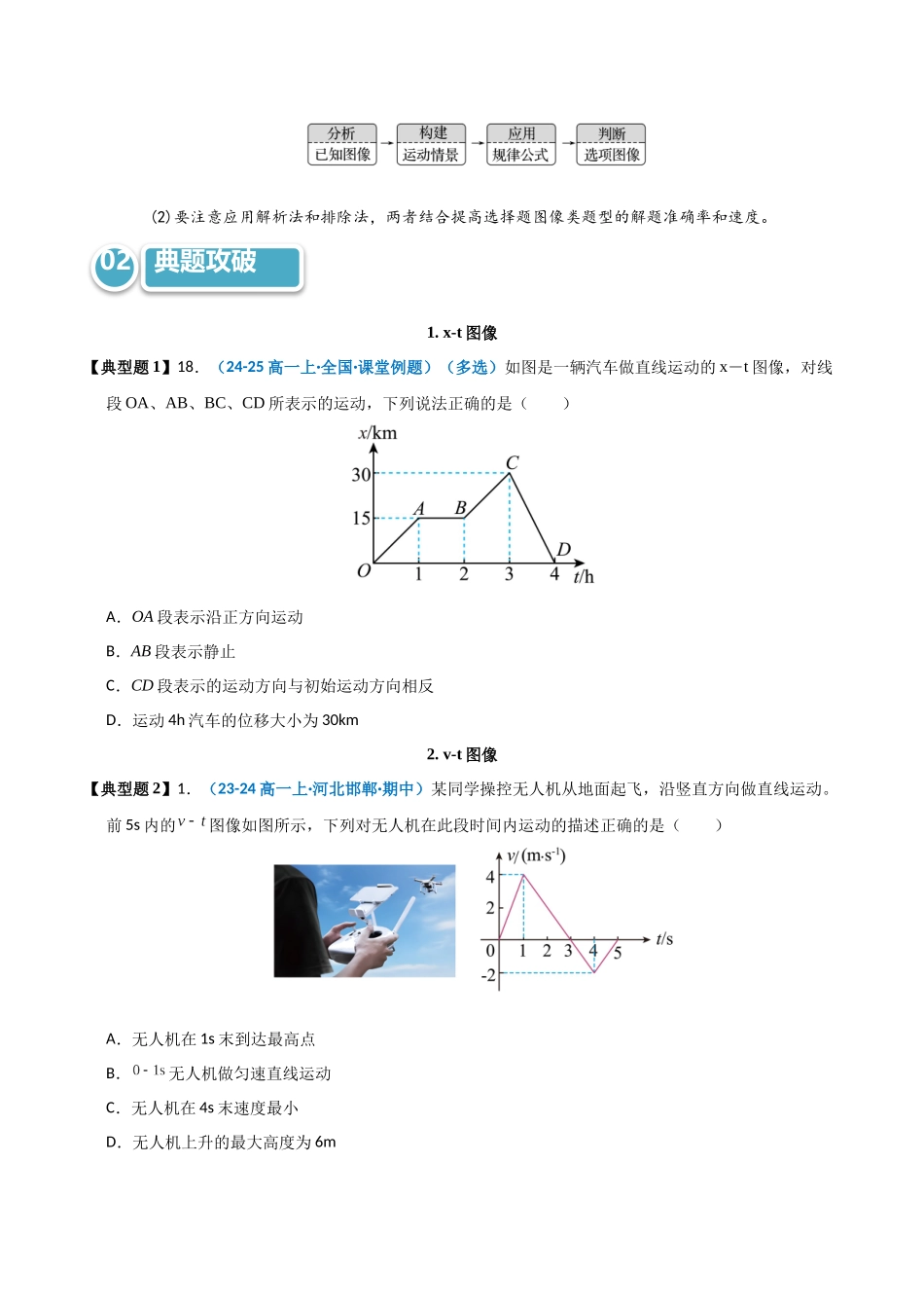 模型04 运动学图像类问题(学生版).docx_第3页