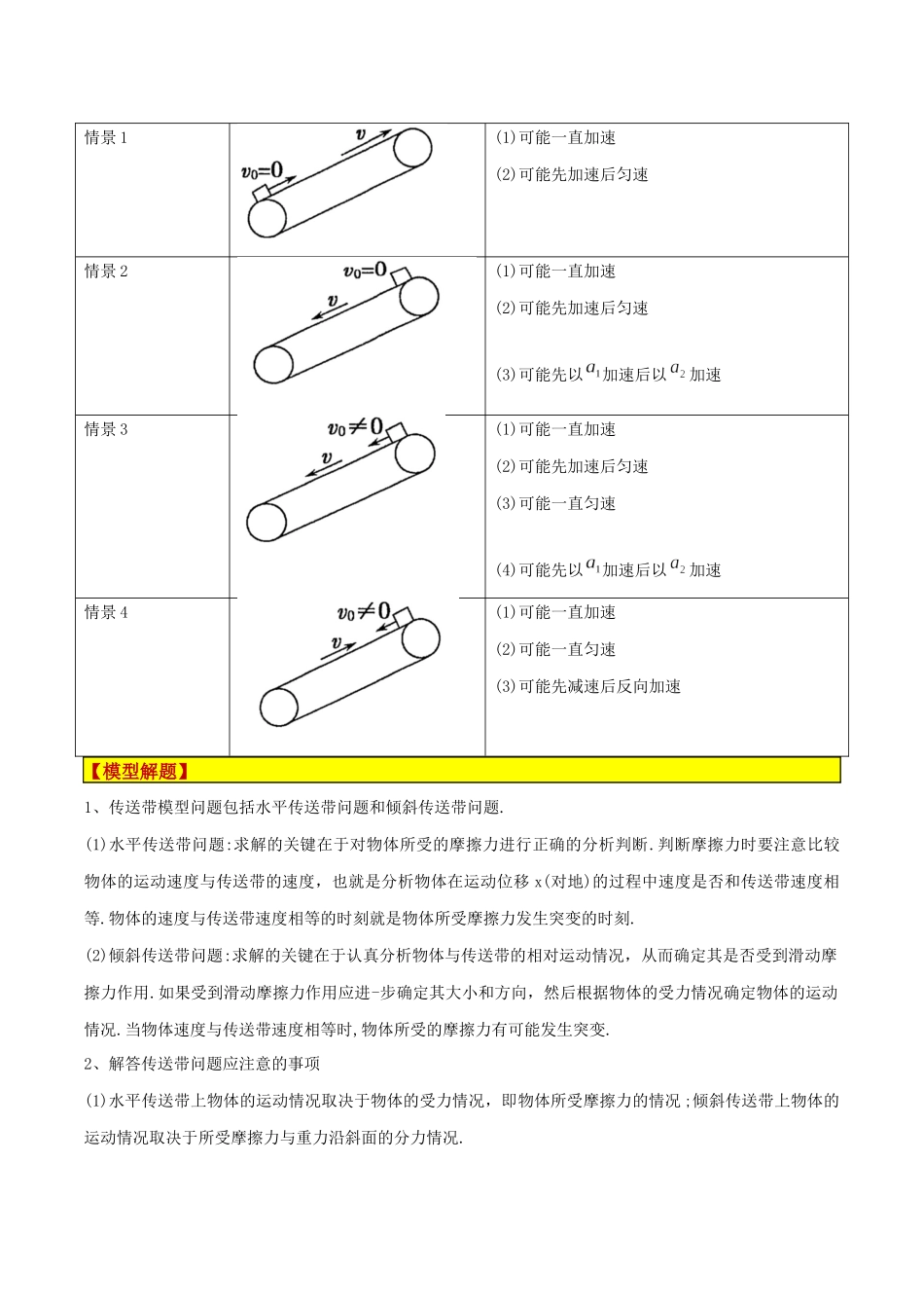 模型06、皮带（传送带）模型（解析版）.docx_第2页