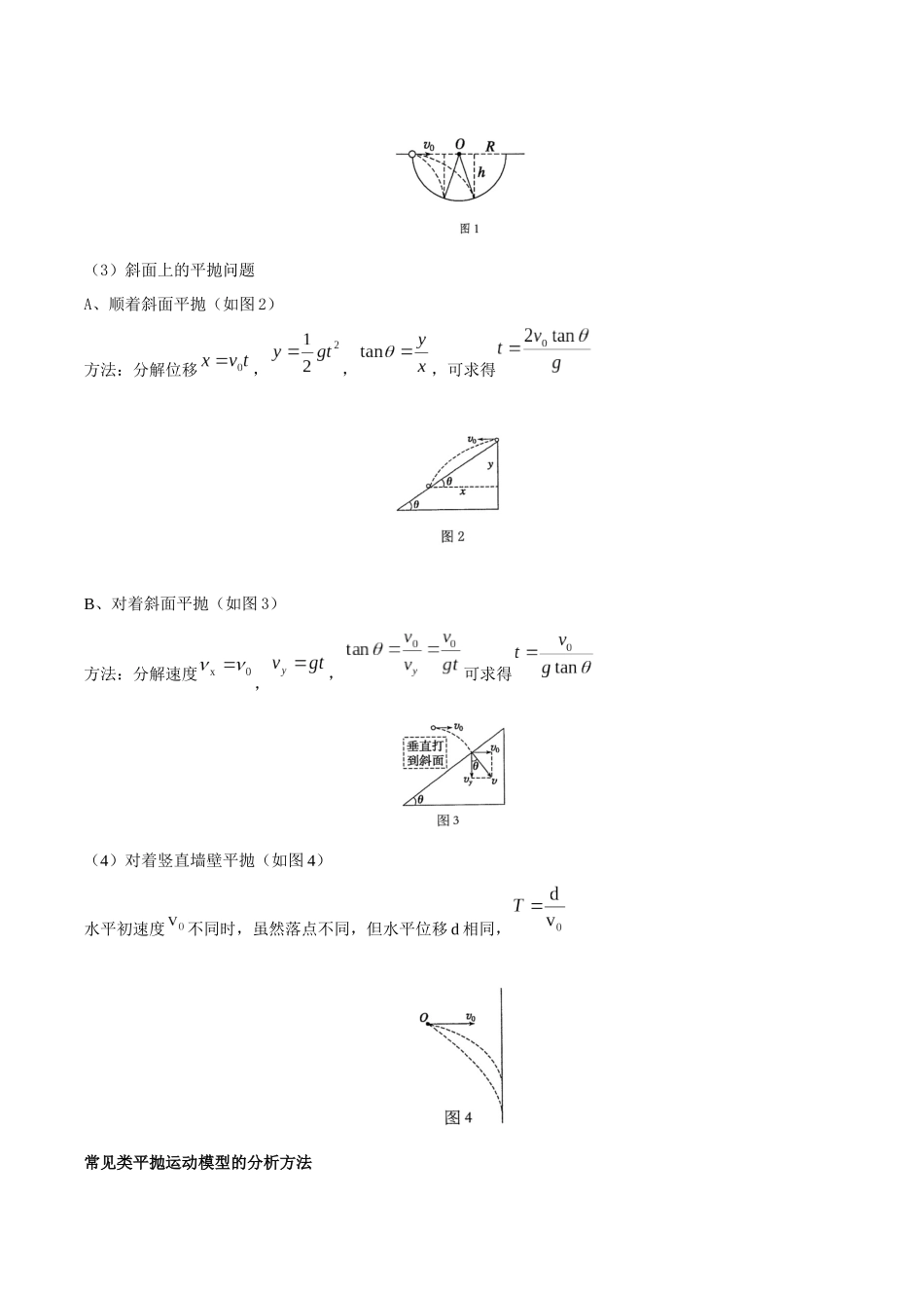 模型09、平抛——斜面模型(解析版).docx_第2页