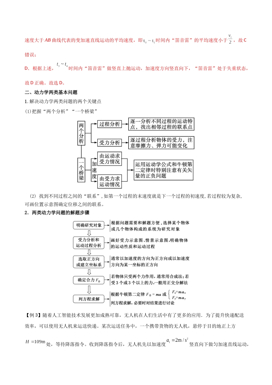 专题15 超重失重、等时圆和动力学两类基本问题（解析版）.docx_第3页