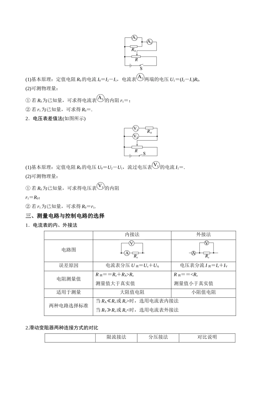 专题16  电学实验（培优讲义）（全国通用）（教师版）.docx_第3页