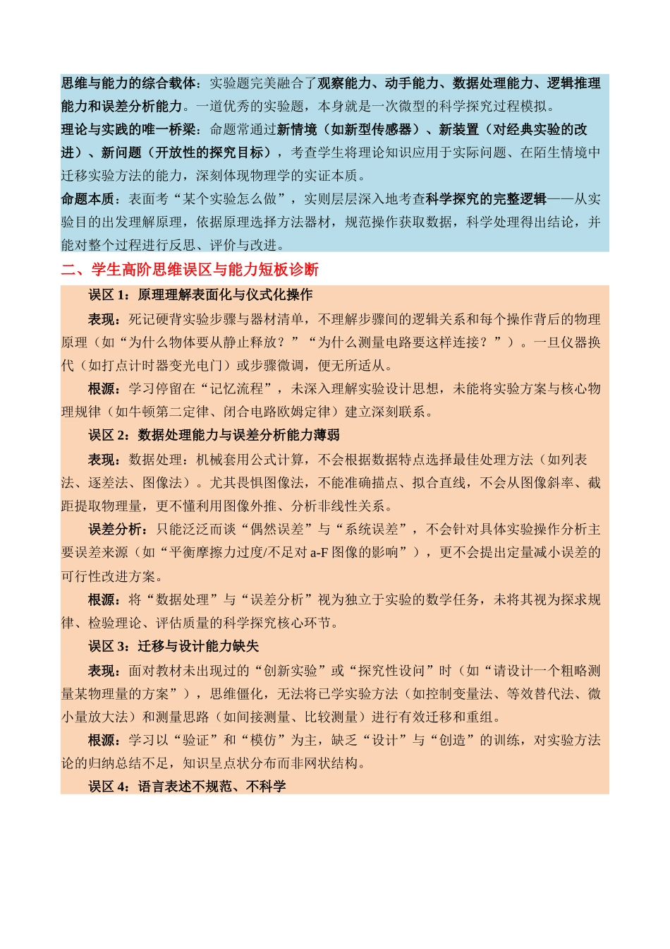 清单04 实验必备(知识·方法·能力清单)(全国通用)(学生版) .docx_第2页