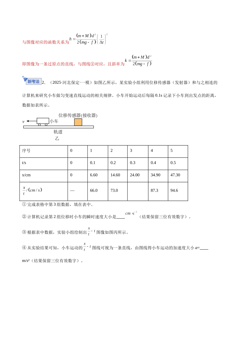 专题18 力学实验（专题专练）（全国通用）（教师版）.docx_第3页