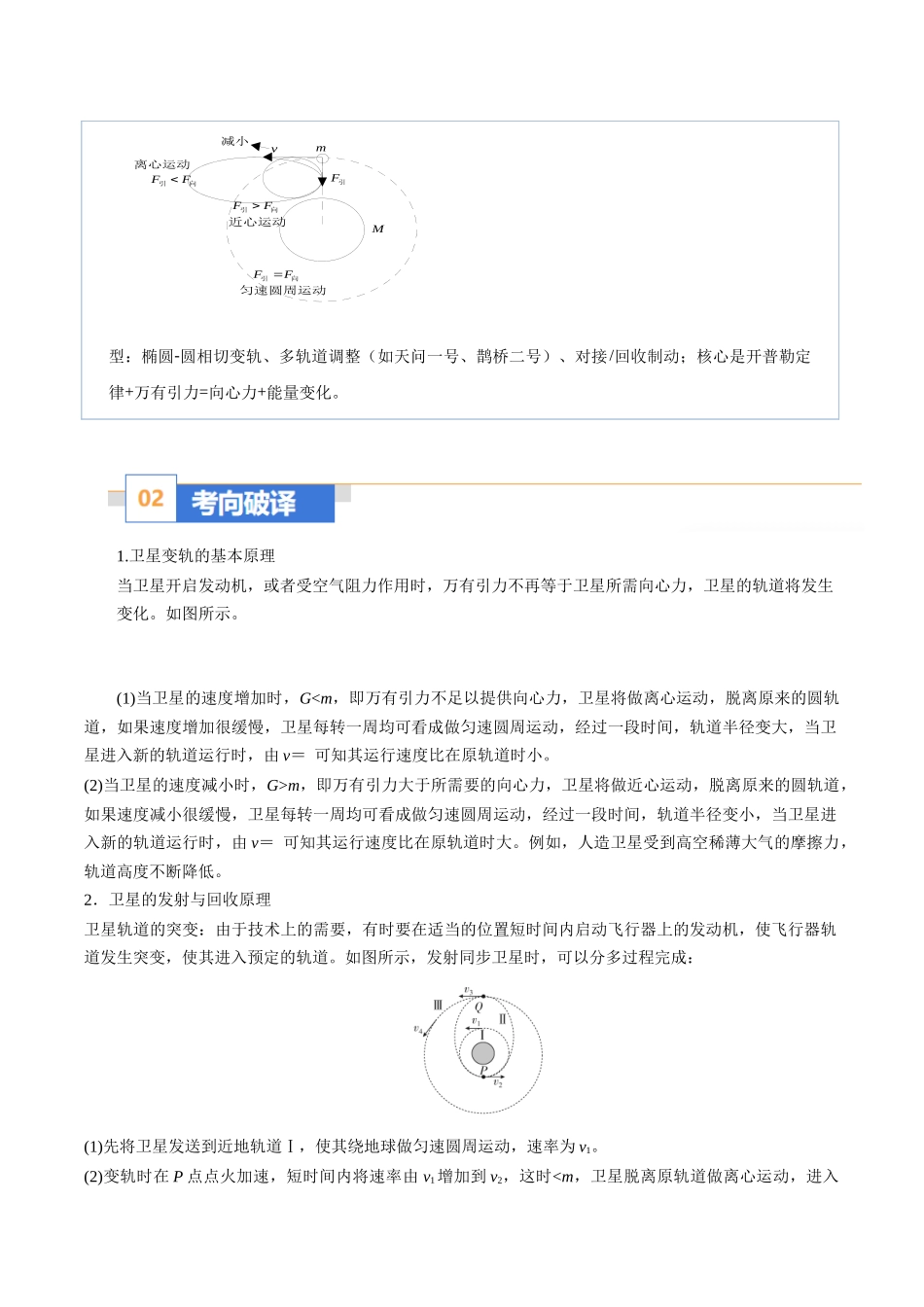 题型07 卫星变轨、发射、回收、空间站对接及其能量问题(题型专练)(黑吉辽蒙专用)(教师版).docx_第2页