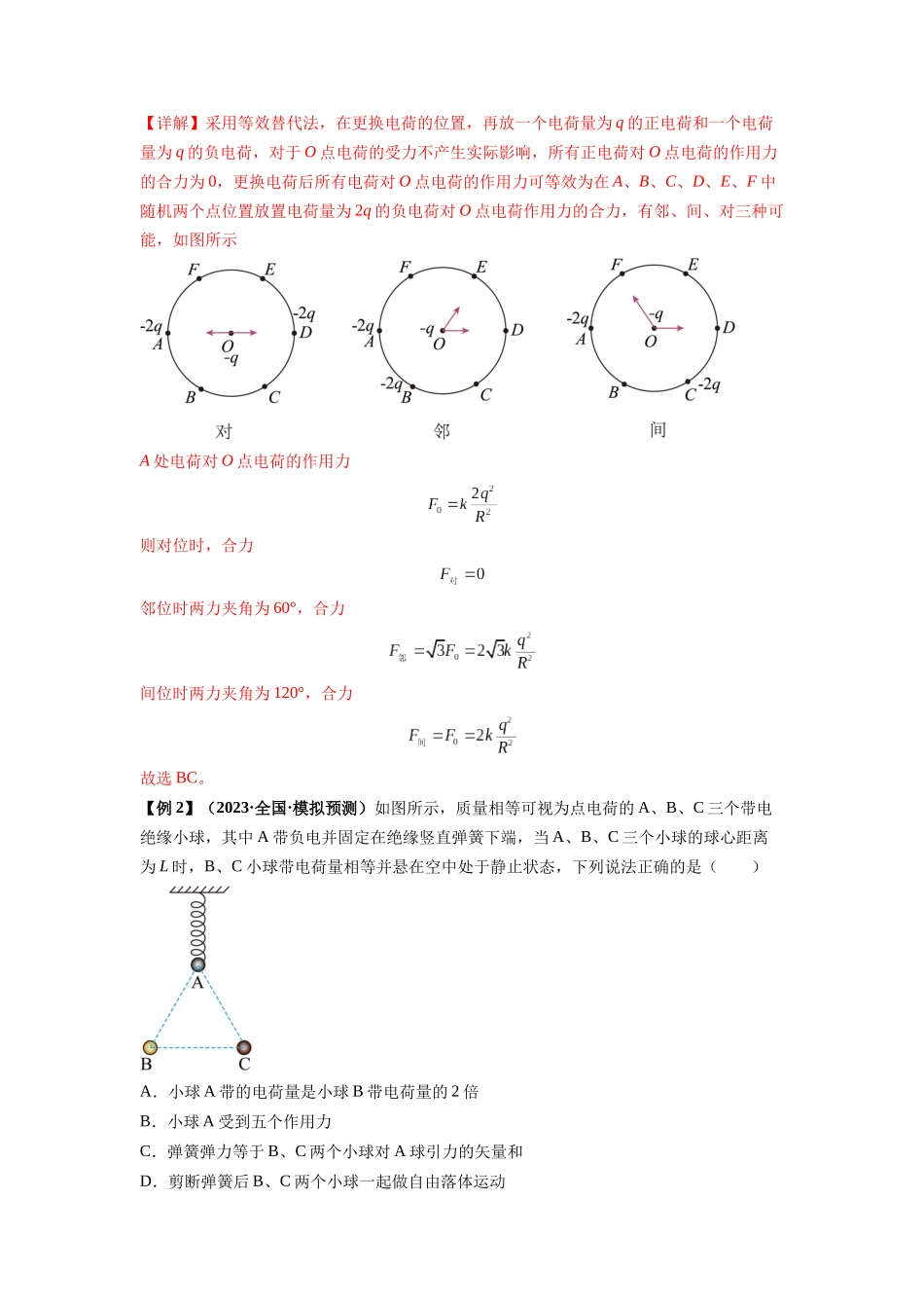 专题20   电场力的性质（解析版）.docx_第2页