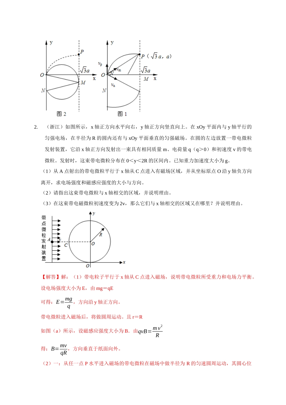 专题20 带电粒子在磁场中运动（旋转圆、防缩圆、平移圆、磁聚焦与磁发散）模型（解析版）.docx_第3页
