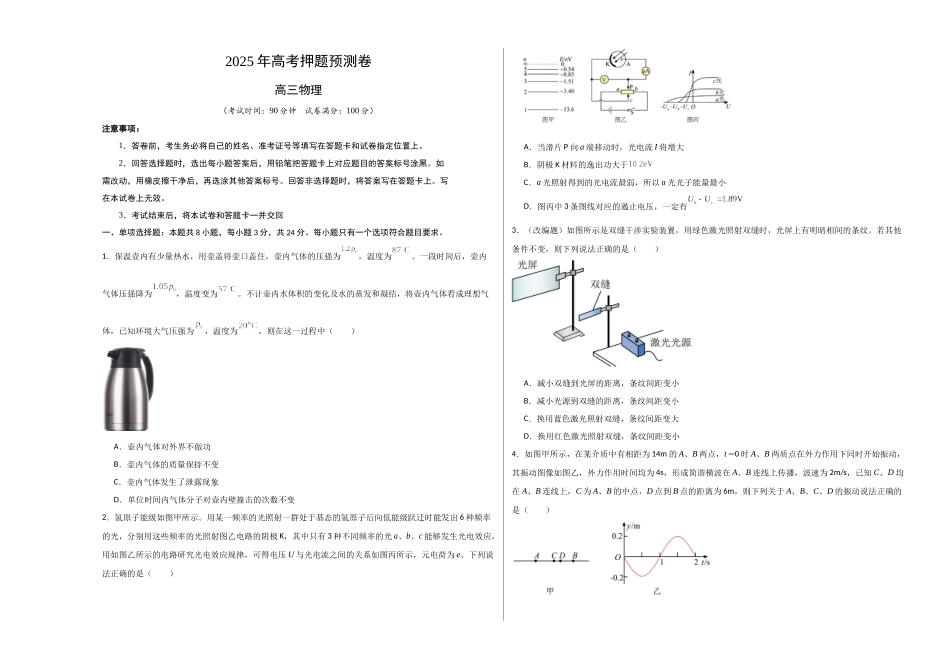 物理(山东卷02)(考试版A3).docx_第1页