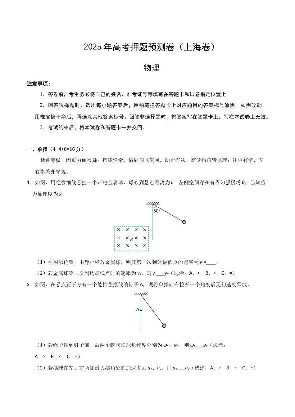 物理(上海卷)01(考试版).docx_第1页