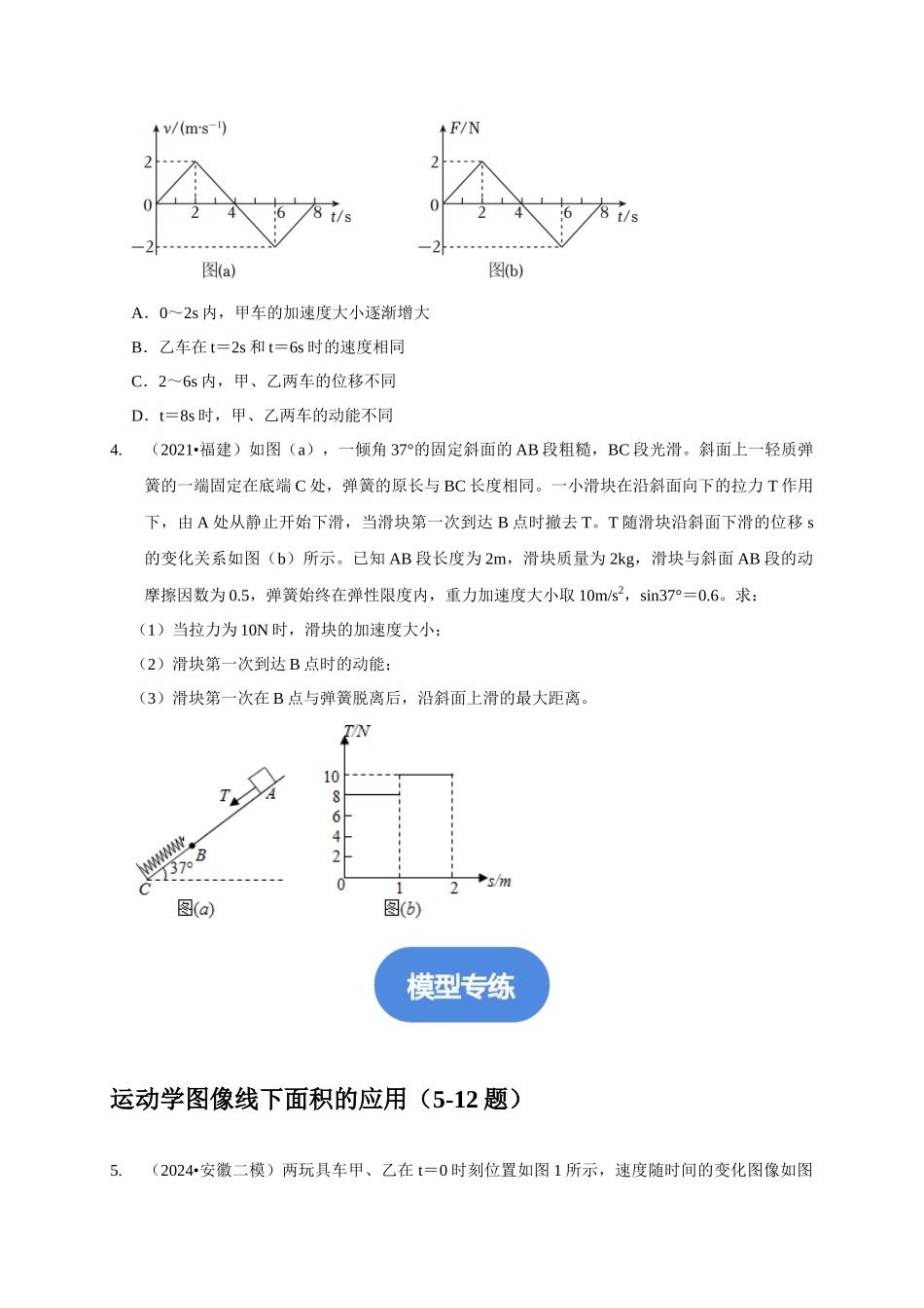 专题28 图像法(面积)的应用(原卷版).docx_第2页