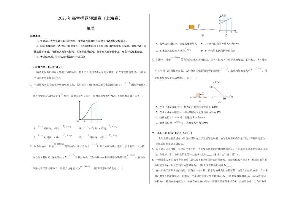 物理(上海卷)02(考试版A3).docx_第1页
