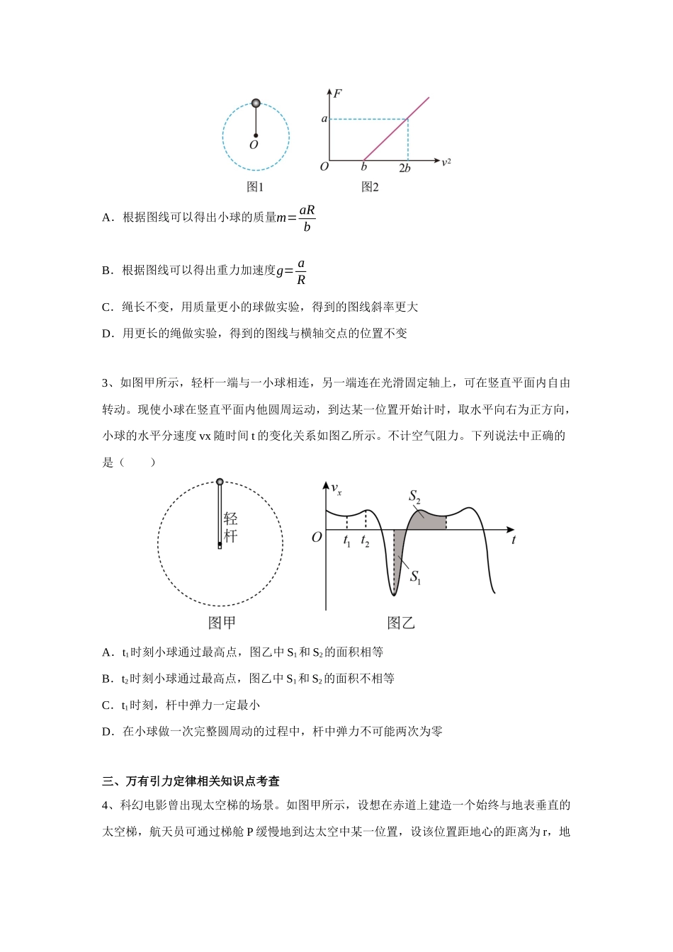 物理一模备考限时训练(十六)图像题(原版).docx_第2页