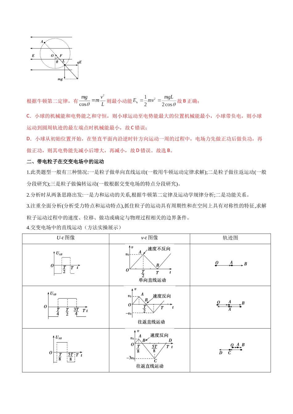 专题47 带电粒子在力电等效场、交变电场中的运动和电场中的功能问题（解析版）.docx_第3页
