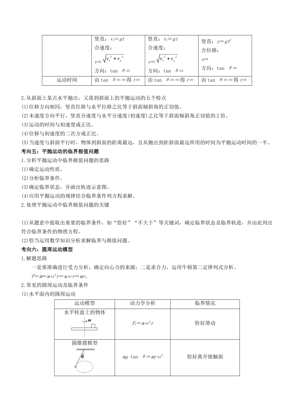 压轴题02 牛顿运动定律 曲线运动（学生版）.docx_第3页