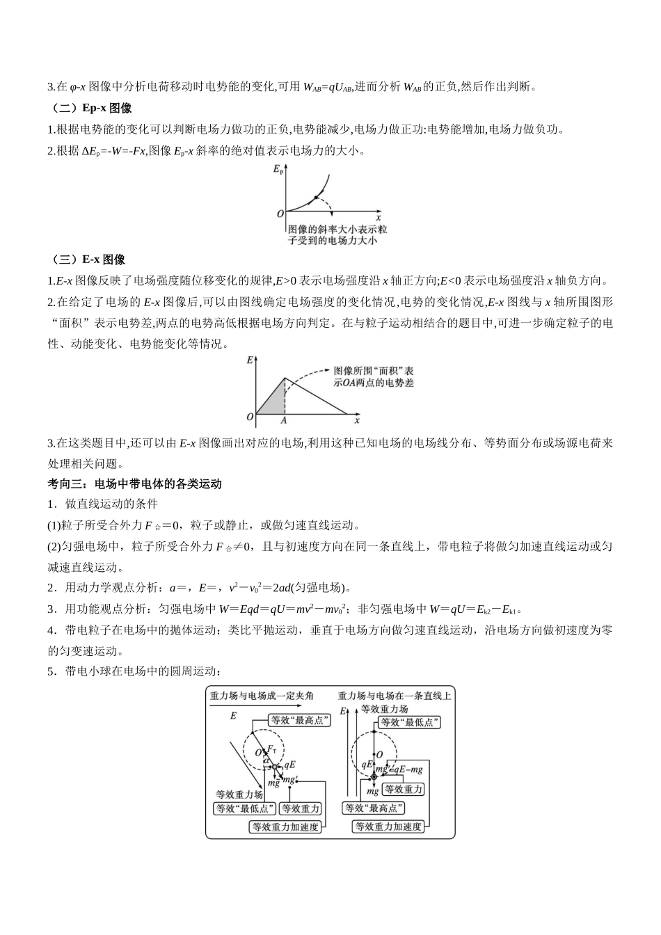 压轴题06 静电场中力和能性质的综合应用（解析版）.docx_第3页