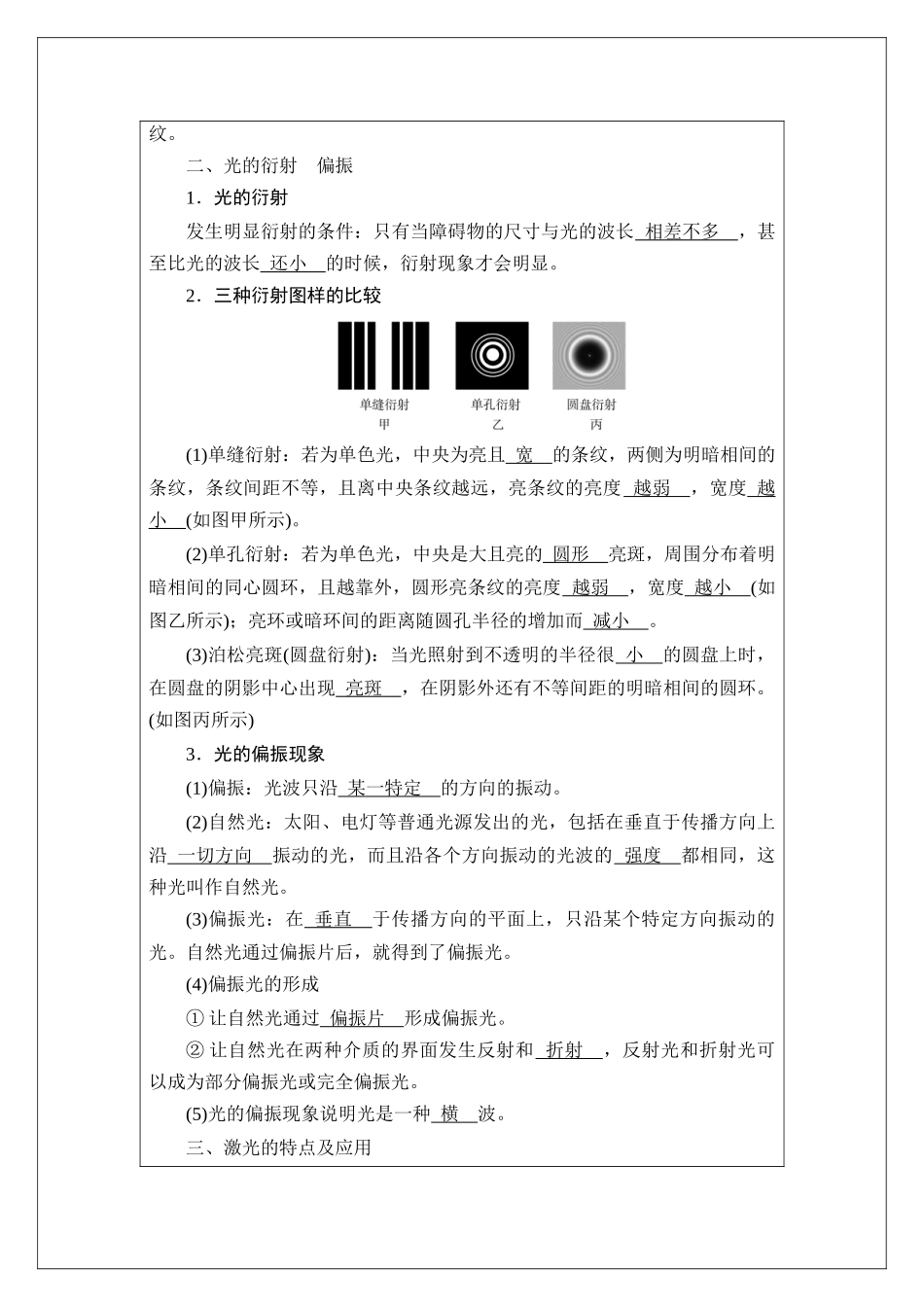 专题58 光的干涉、衍射和偏振 (教师版).docx_第2页