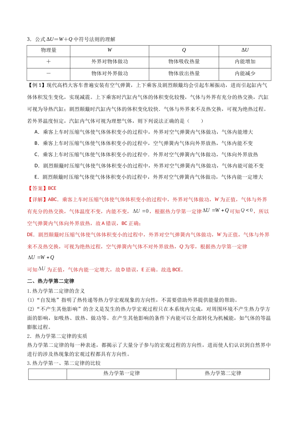 专题72 热力学定律的综合应用（解析版）.docx_第2页