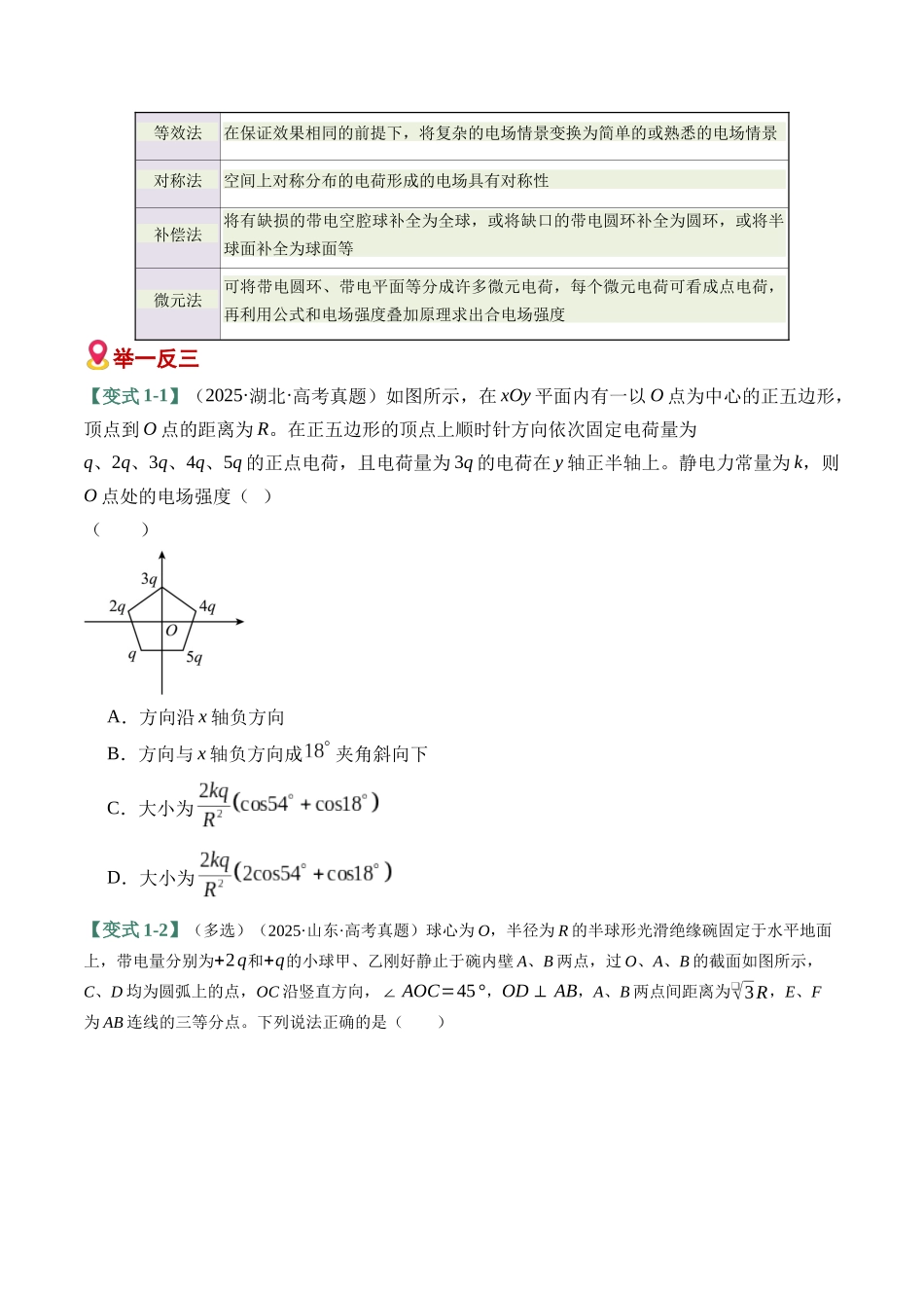 易错08 静电场(6易错点错因剖析)(易错专练)(全国通用)(学生版).docx_第2页