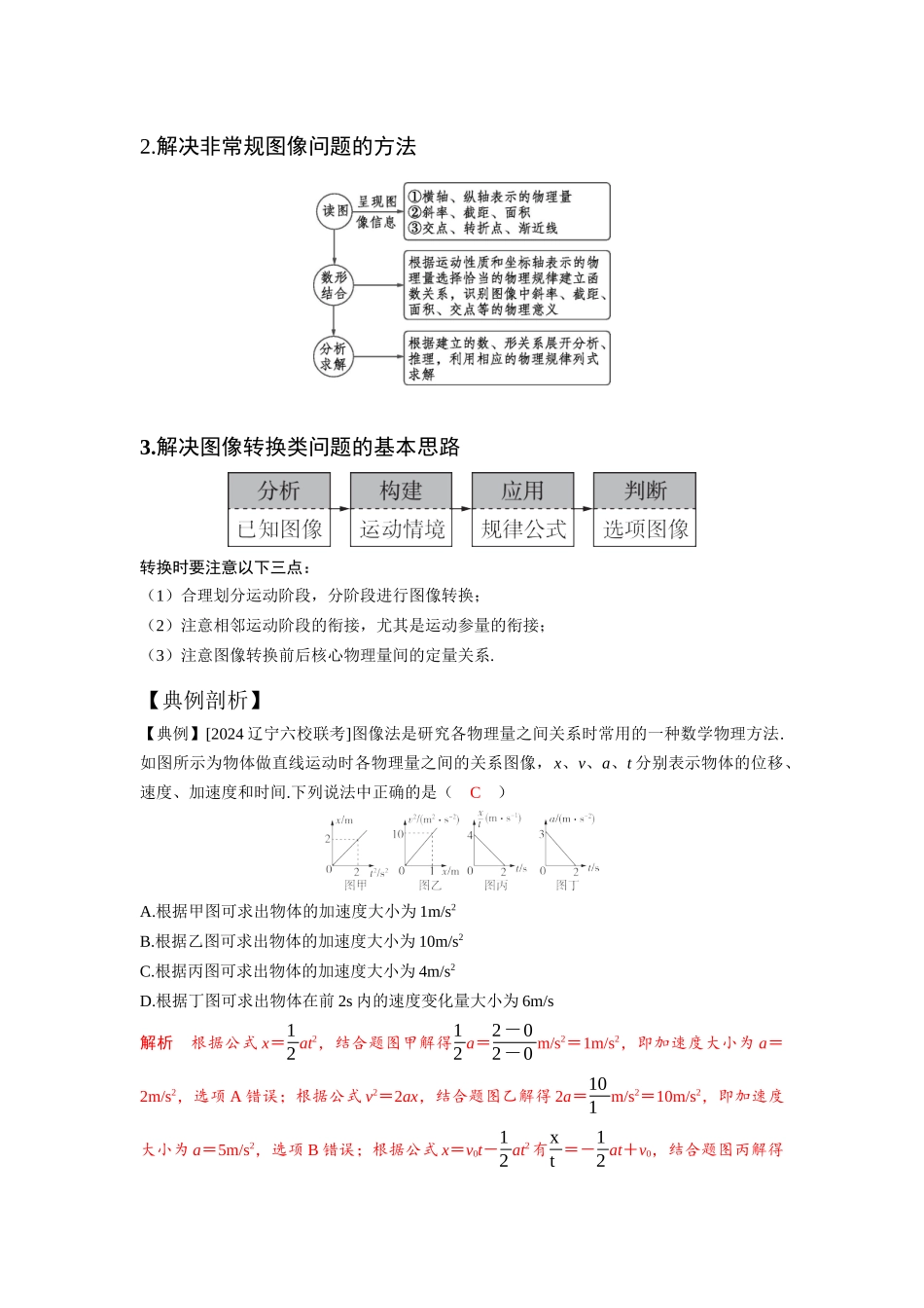 易错点5其他运动图像(教师版).docx_第2页