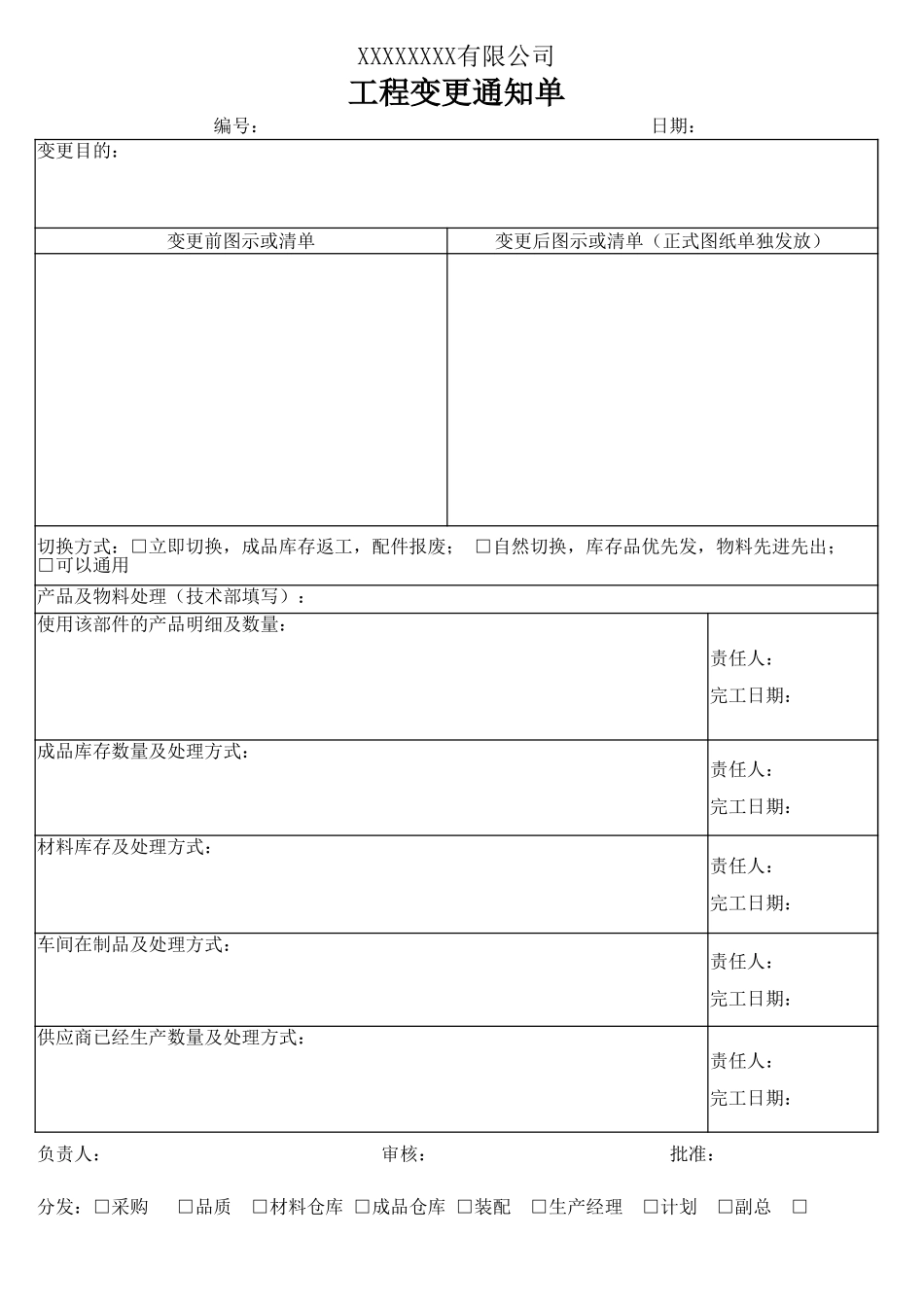 工程变更通知单.xlsx_第1页