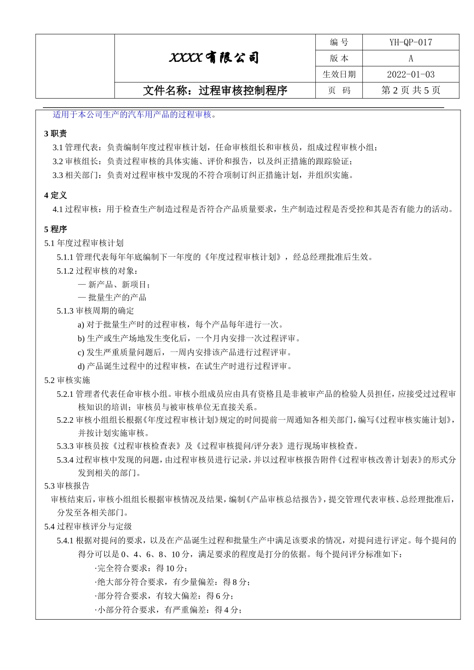 IATF16949 过程审核控制程序.doc_第2页