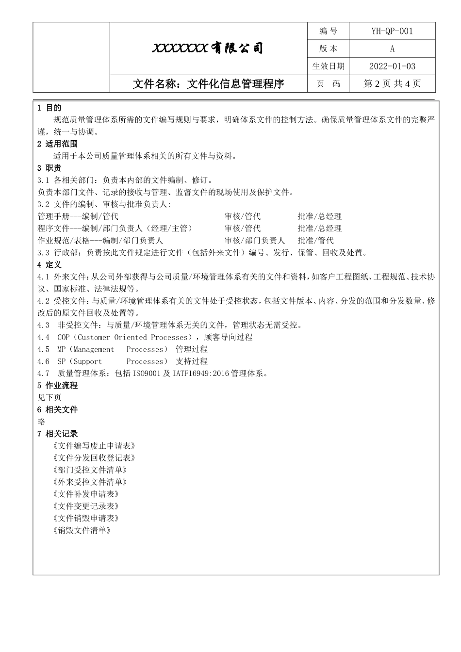 IATF16949文件化信息管理程序.doc_第2页