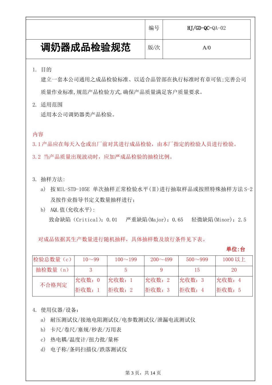 真空电水壶成品检验规范.doc_第3页