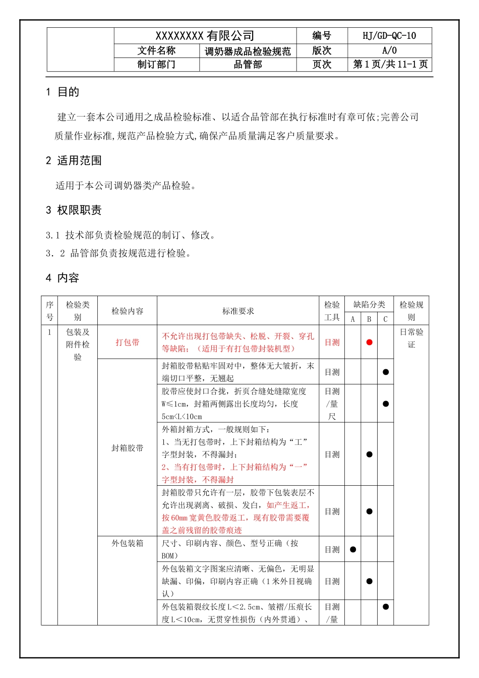 调奶器成品检验规范.docx_第3页
