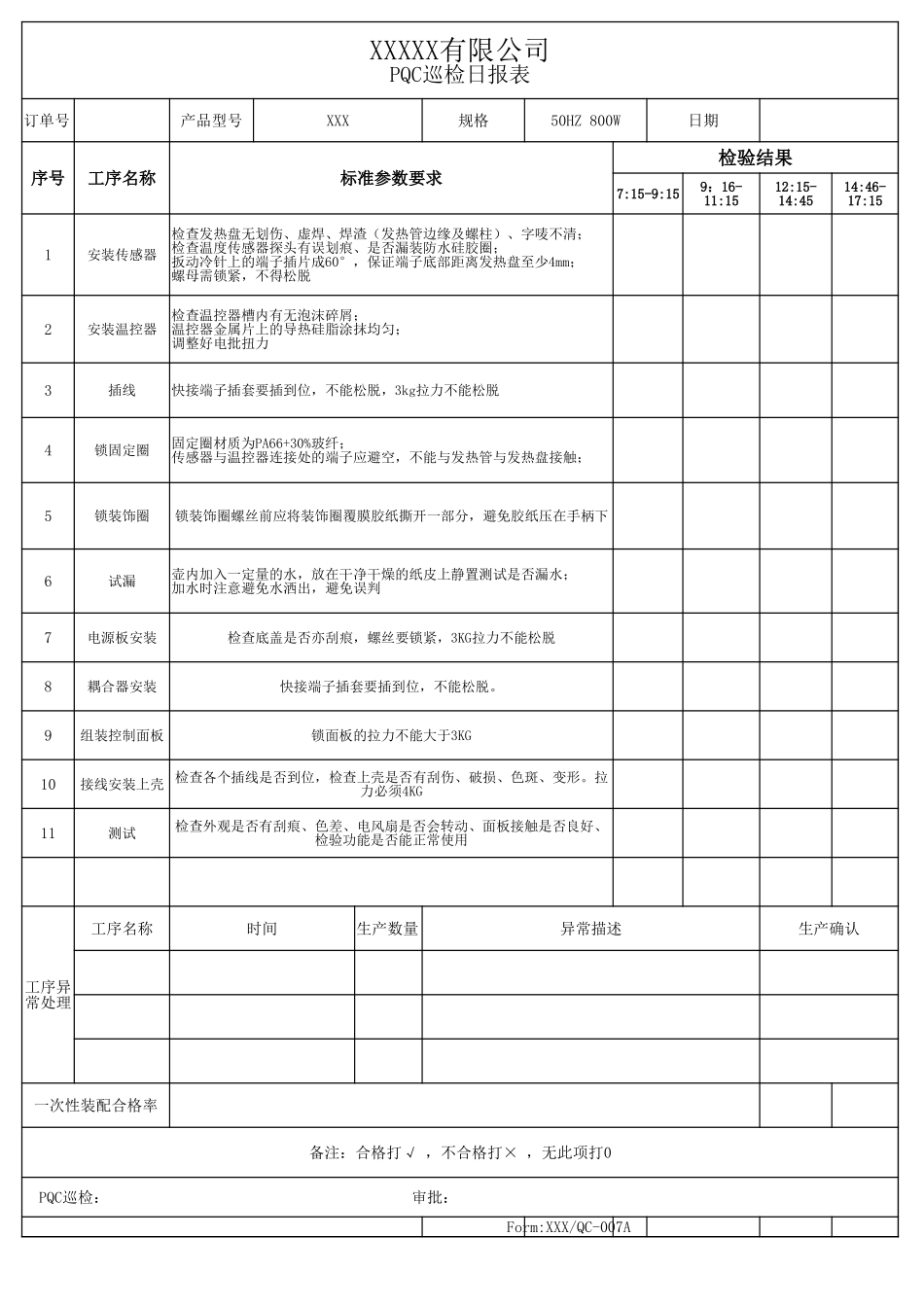 IPQC巡检日报表.xlsx_第1页