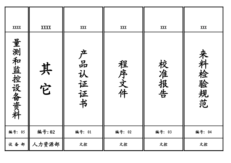 文件夹标识表格.xls_第3页