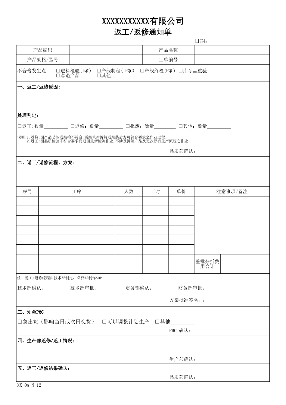 返工返修通知单.xls_第1页