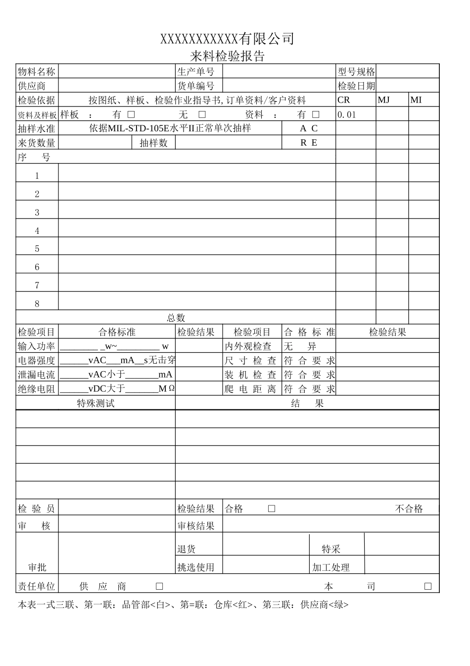 来料检验报告.xls_第1页