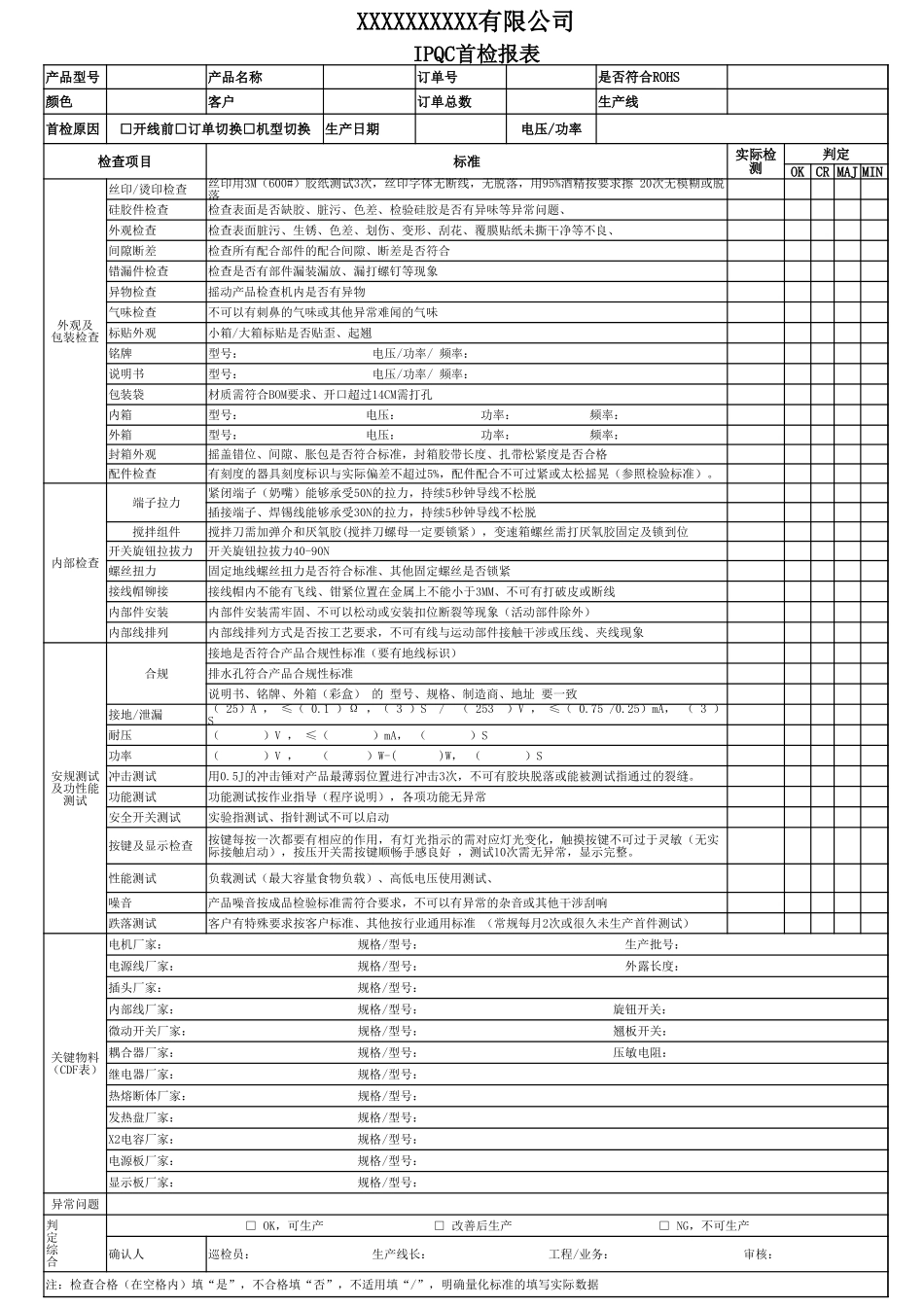 总装IPQC首检报表.xlsx_第1页