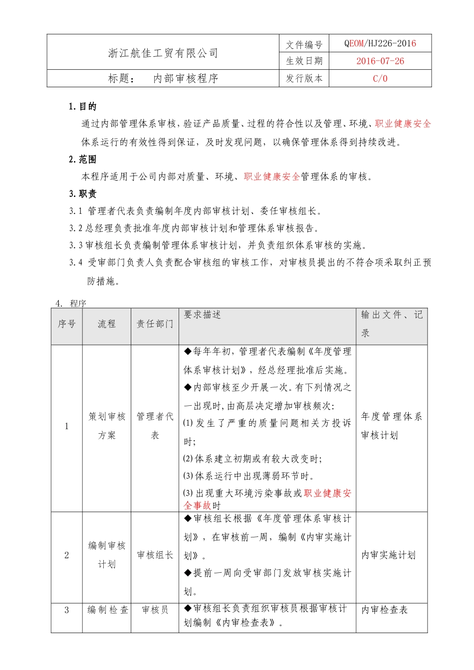 27内部审核程序(三体系).doc_第1页