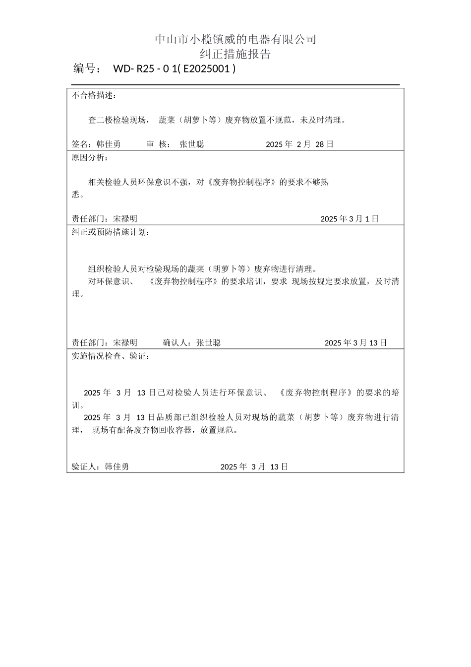 纠正措施报告2.docx_第1页