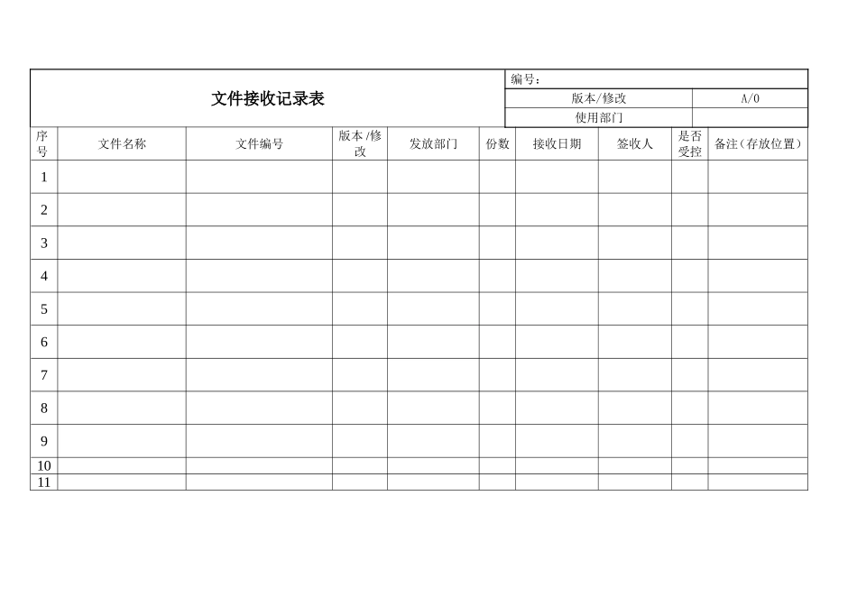 文件接收记录表.doc_第1页