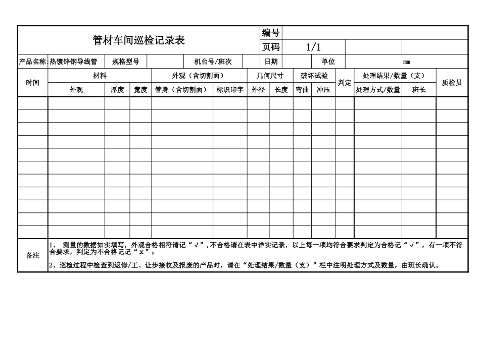 管材车间巡检记录表 (2).xls_第1页