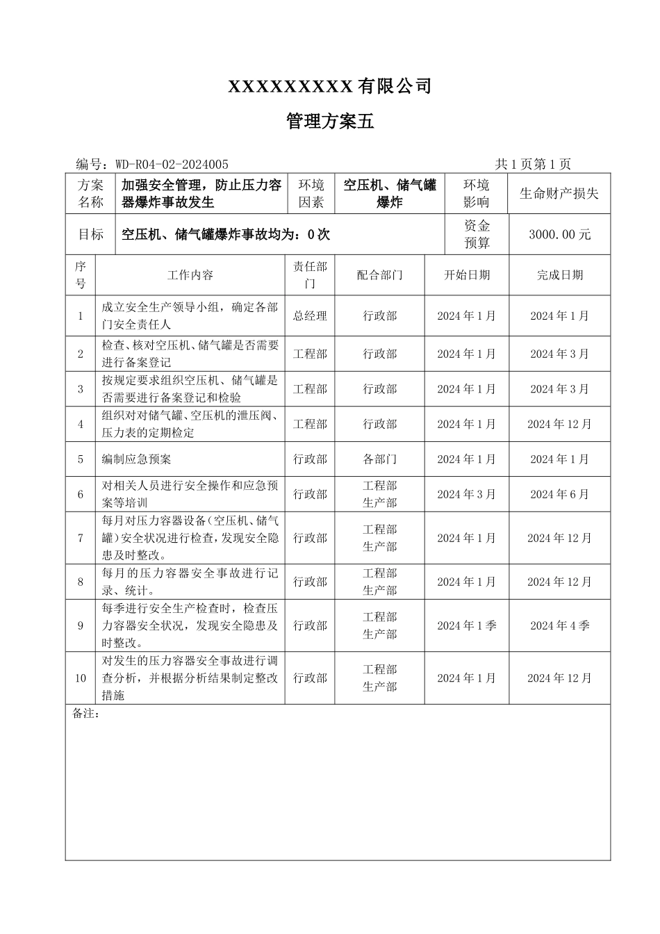 环境管理方案五表格单.doc_第1页