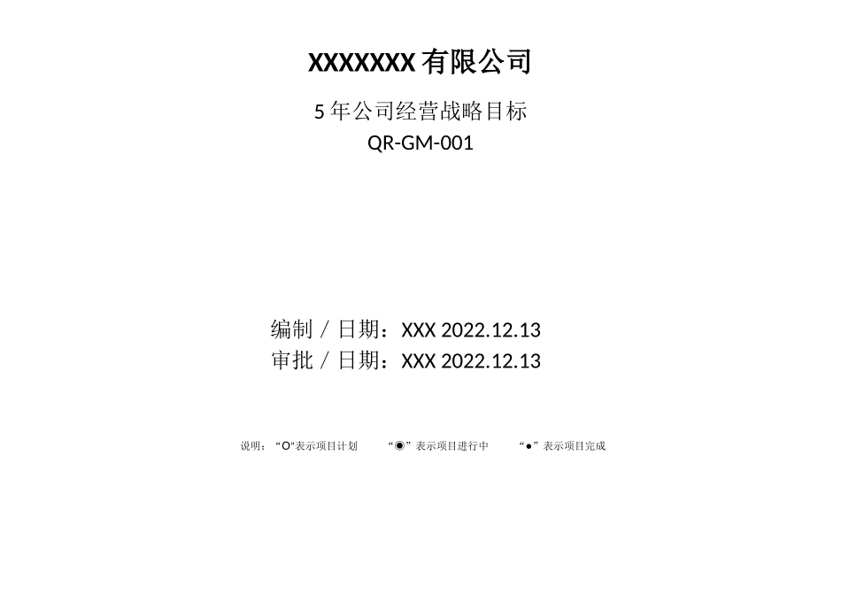 5年公司经营战略目标.docx_第1页