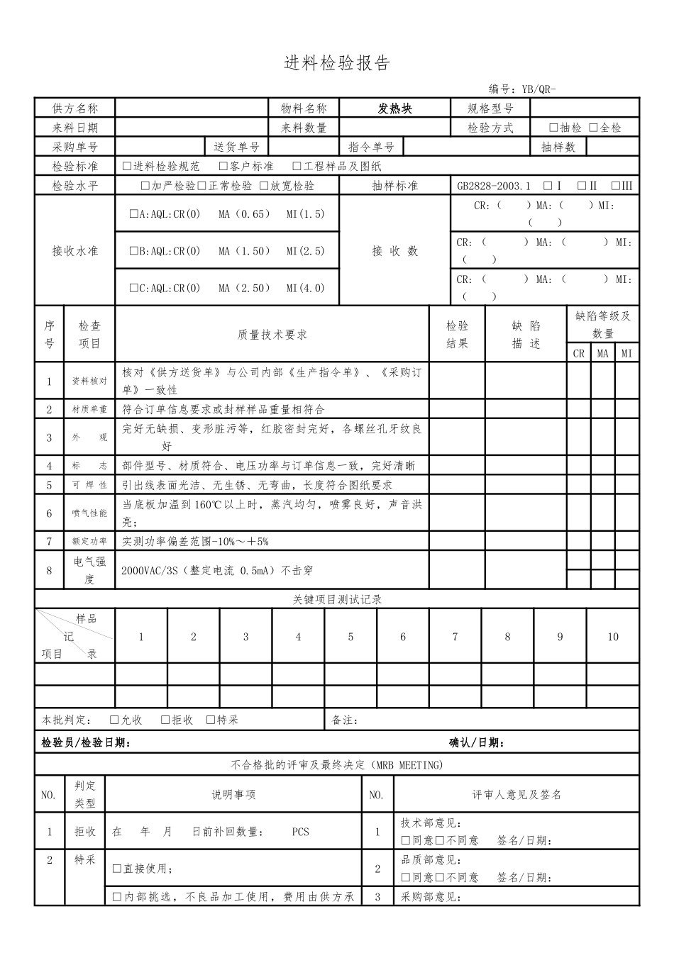 进料检验报告.docx_第1页