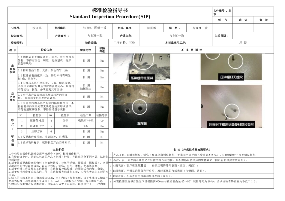标准检验指导书(SIP)-钣金.docx_第3页