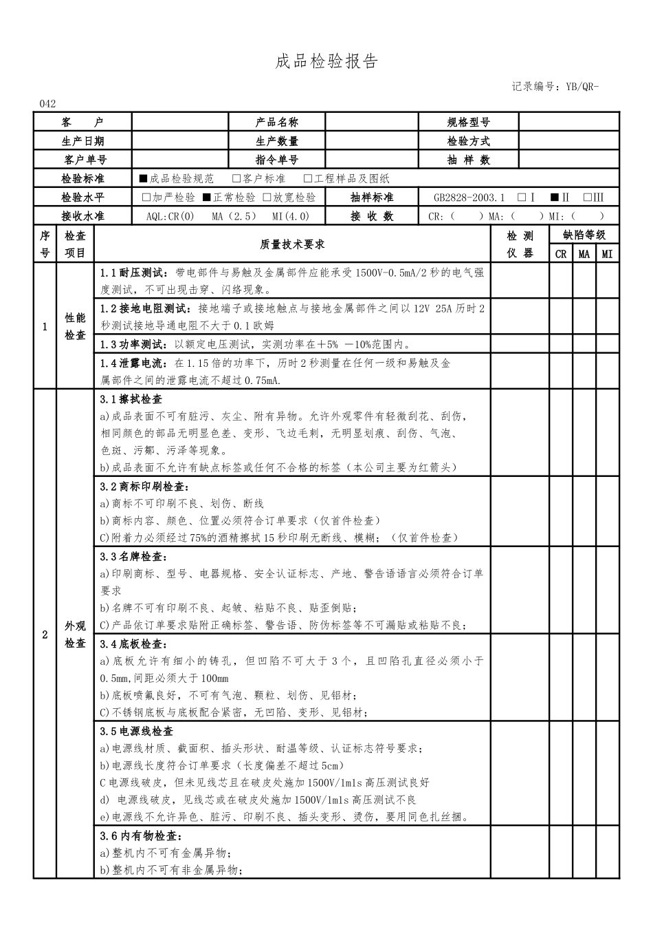 成品检验报告.docx_第1页