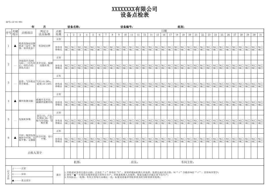 设备点检表.xlsx_第1页