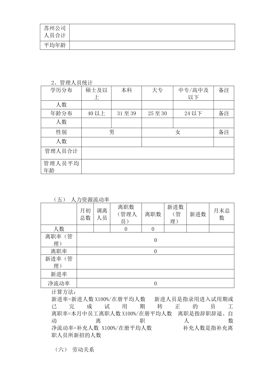 行政人事部月报表.docx_第3页