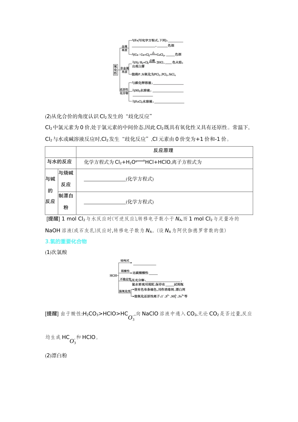 01第15讲氯及其化合物【正文】听课手册.docx_第2页