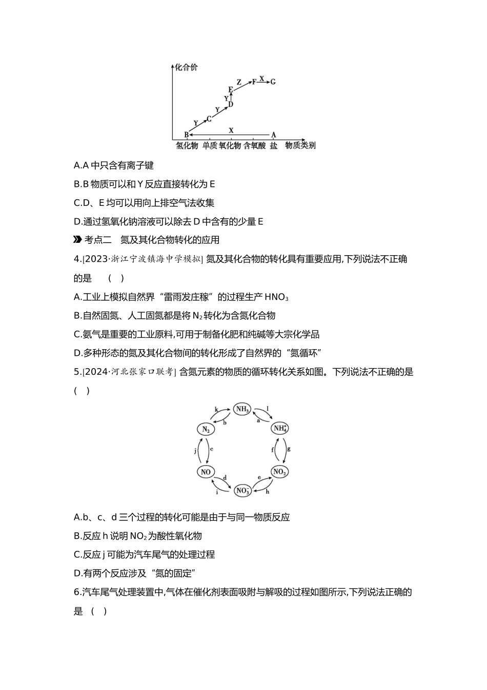 05第五单元06第20讲含氮化合物的转化及应用【正文】.docx_第2页
