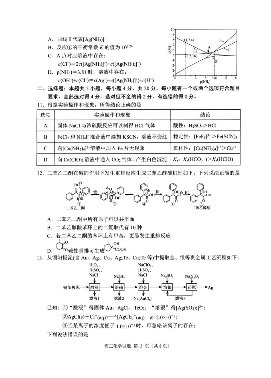 2023级高三模拟考试化学.pdf_第3页