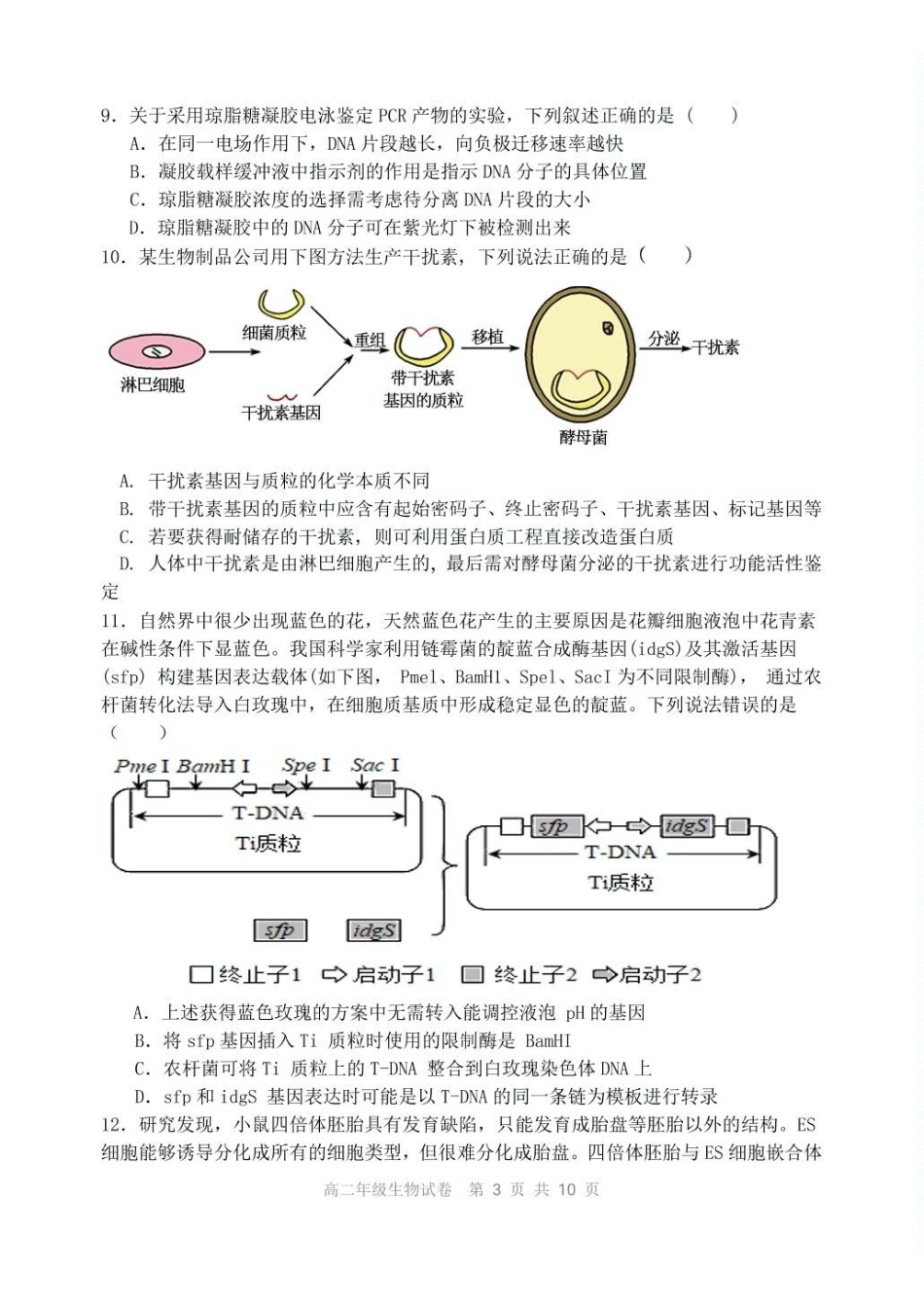 辽宁沈阳市五校协作体2024-2025学年高二下学期期中生物试卷(有答案)_副本.pdf_第3页