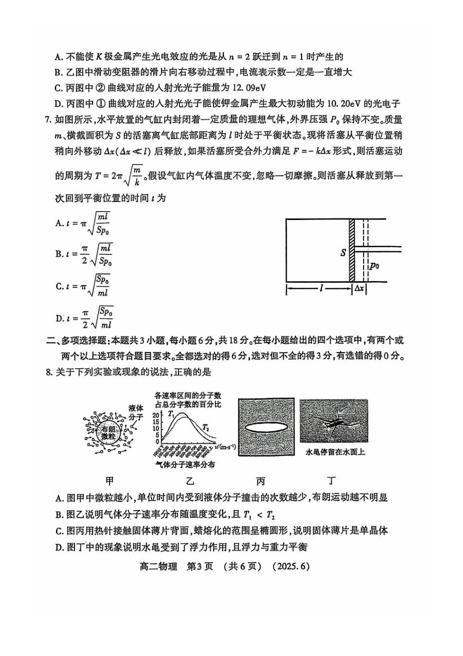 洛阳2024-2025学年6月高二质量检测-物理试卷_副本.pdf_第3页
