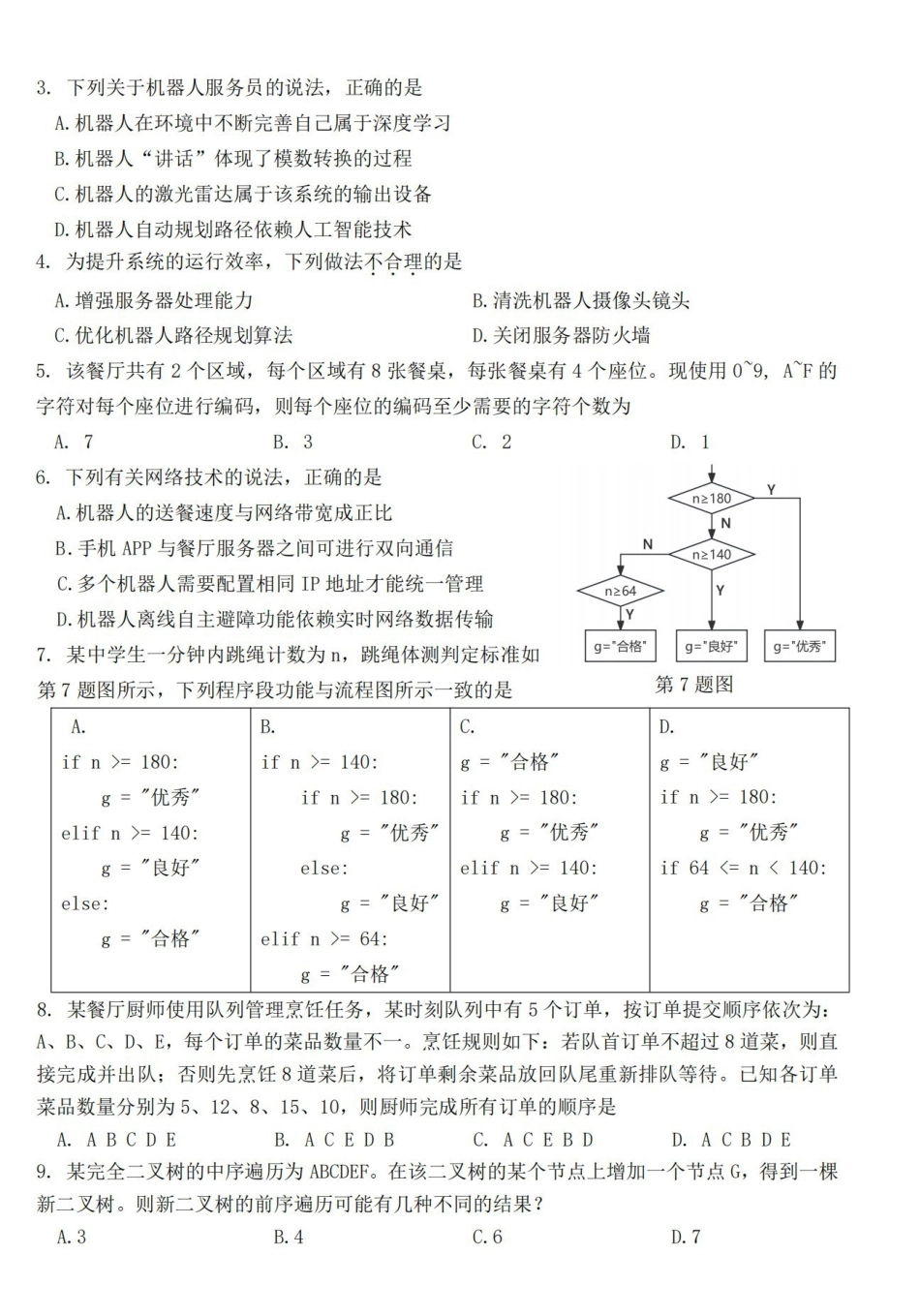 强基联盟2026年高三5月题库技术.pdf_第2页