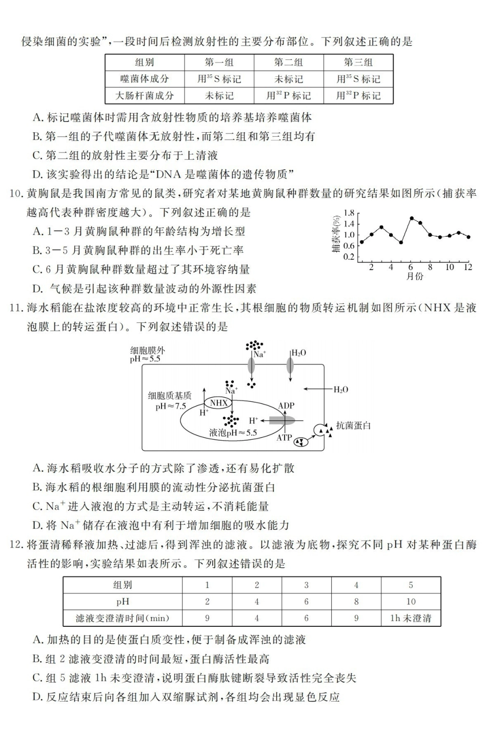 强基联盟2026年高三5月题库生物.pdf_第3页
